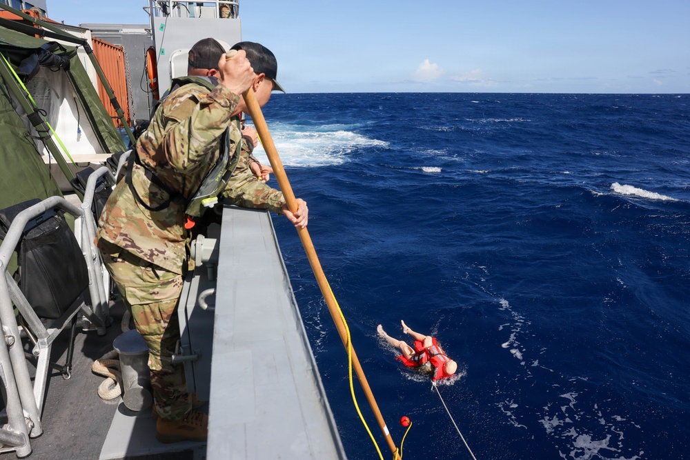 Army Medics Train Maritime Casualty Evacuation Off Coast of Hawaii
