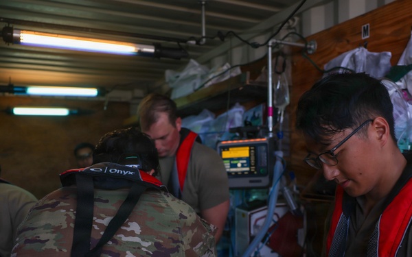 Army Medics Train Maritime Casualty Evacuation Off Coast of Hawaii