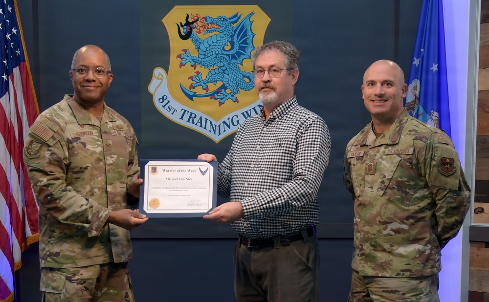 Warrior of the Week: Joel Van Nice