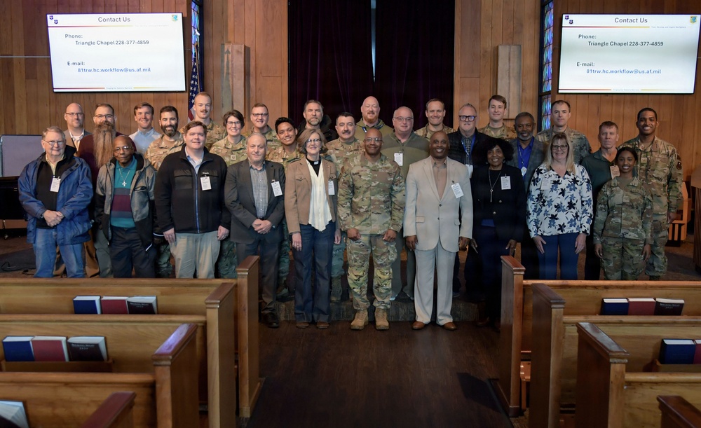 Local religious leaders receive base tour