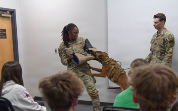 Biloxi Jr. Leadership students learn Keesler's mission and training capabilities