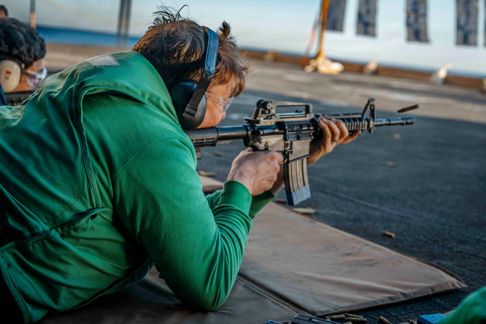 USS Theodore Roosevelt Conducts Live Fire Exercise