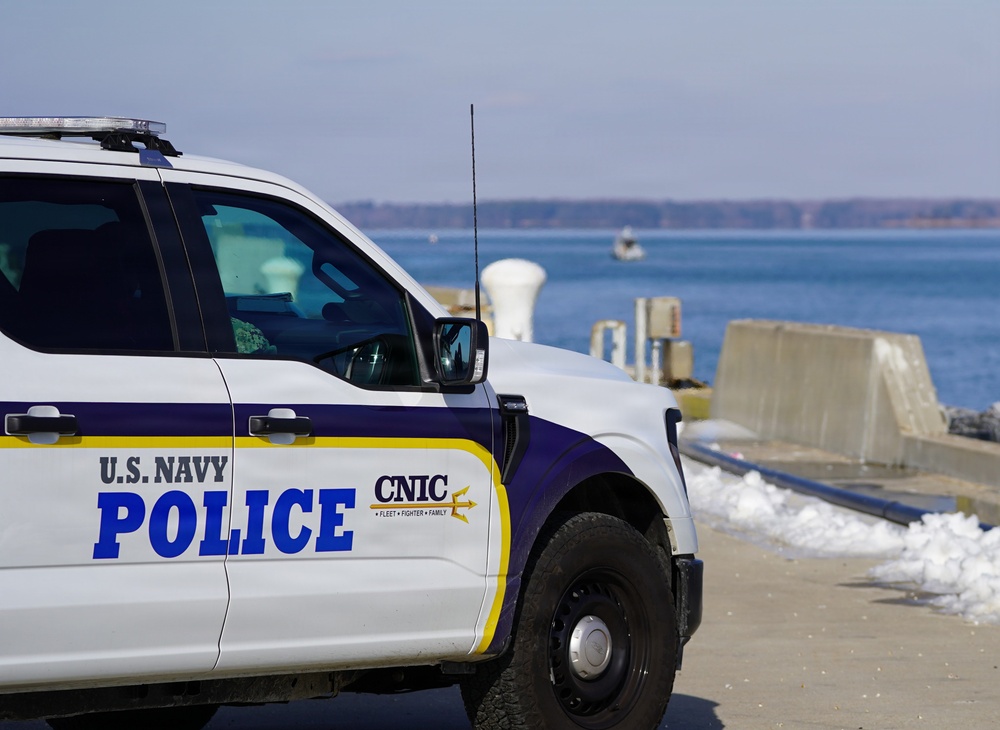 Harbor Patrol Unit exercises on the York River during Citadel Shield-Solid Curtain 2026 at Naval Weapons Station Yorktown