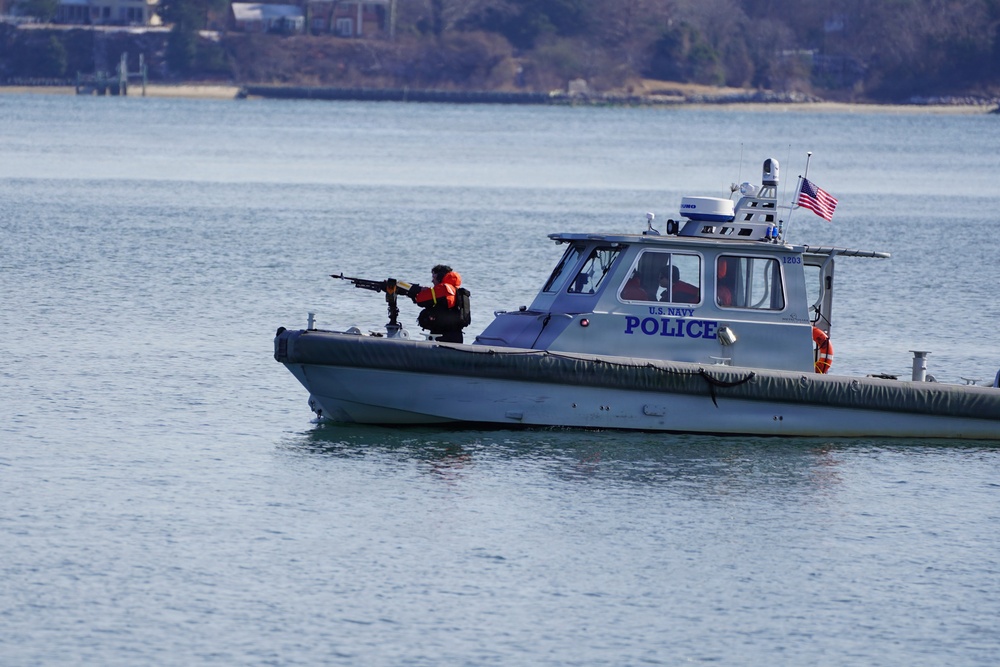 Harbor Patrol Unit exercises on the York River during Citadel Shield-Solid Curtain at Naval Weapons Station Yorktown
