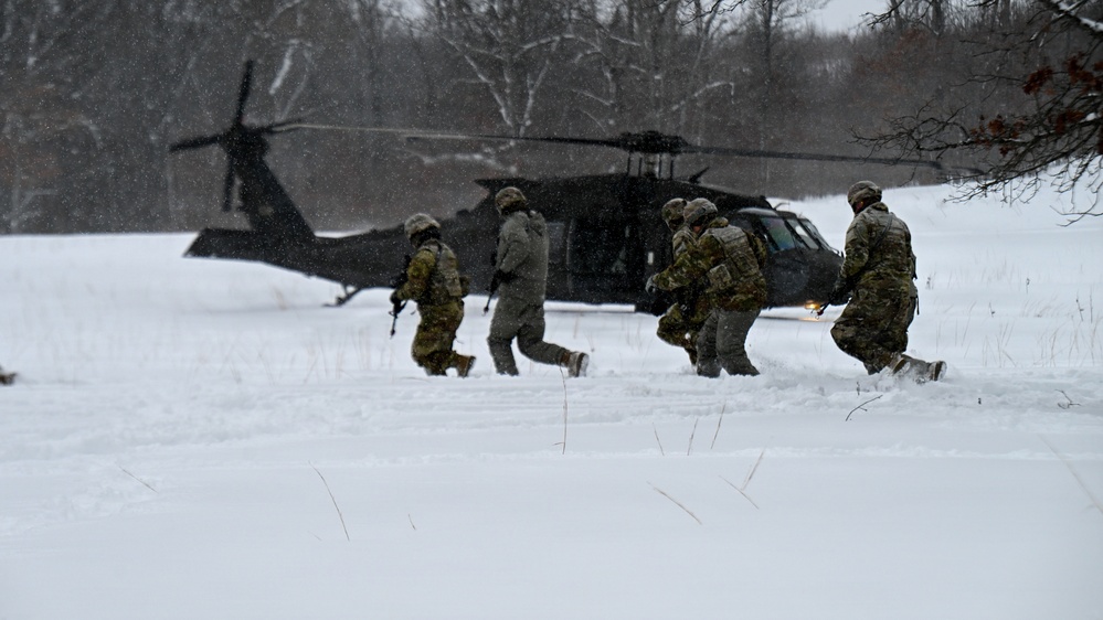 Soldiers from the Michigan National Guard Participate in Northern Strike 26-1, at Camp Grayling Joint Maneuver Training Center, MI.