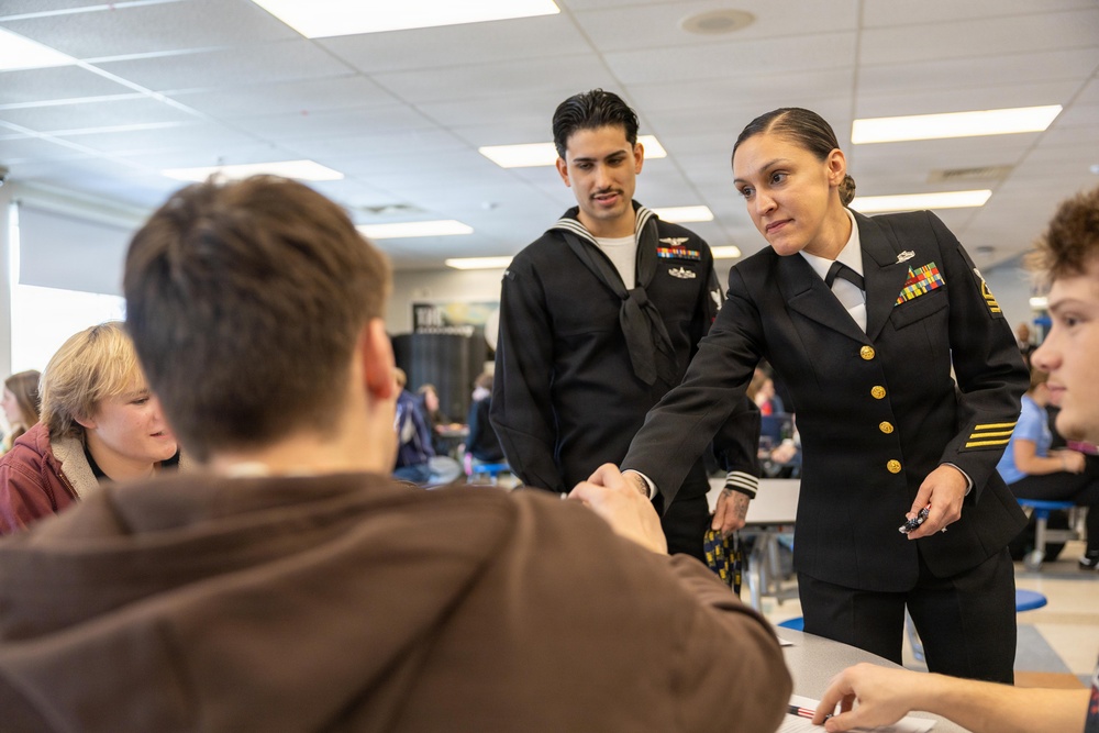 NTAG New England Sailors Visit High School In Namesake Visit