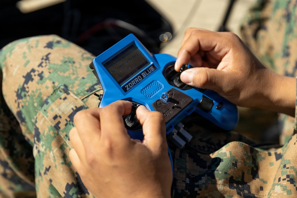 Marines evaluate fiber-optic FPV drones during DIU challenge