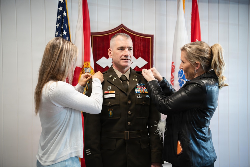 Col Heffernan conducts promotion ceremony at SFB