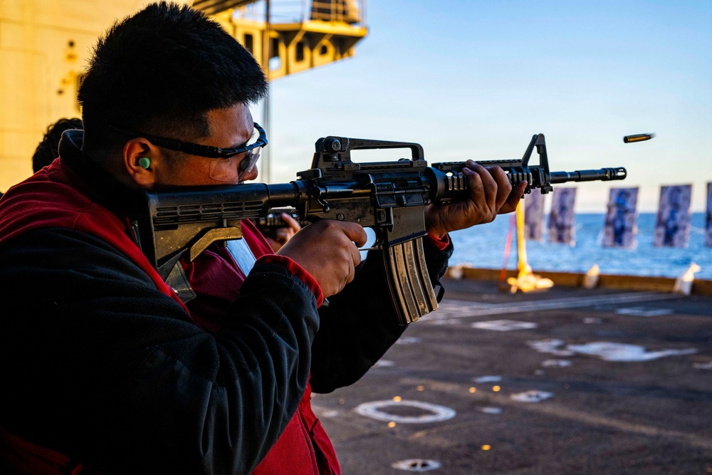 USS Theodore Roosevelt Conducts Live Fire Exercise