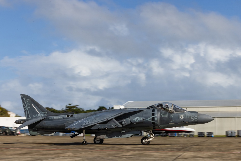 22nd MEU(SOC) | VMM-263 (Rein.) Conduct Harrier Ops