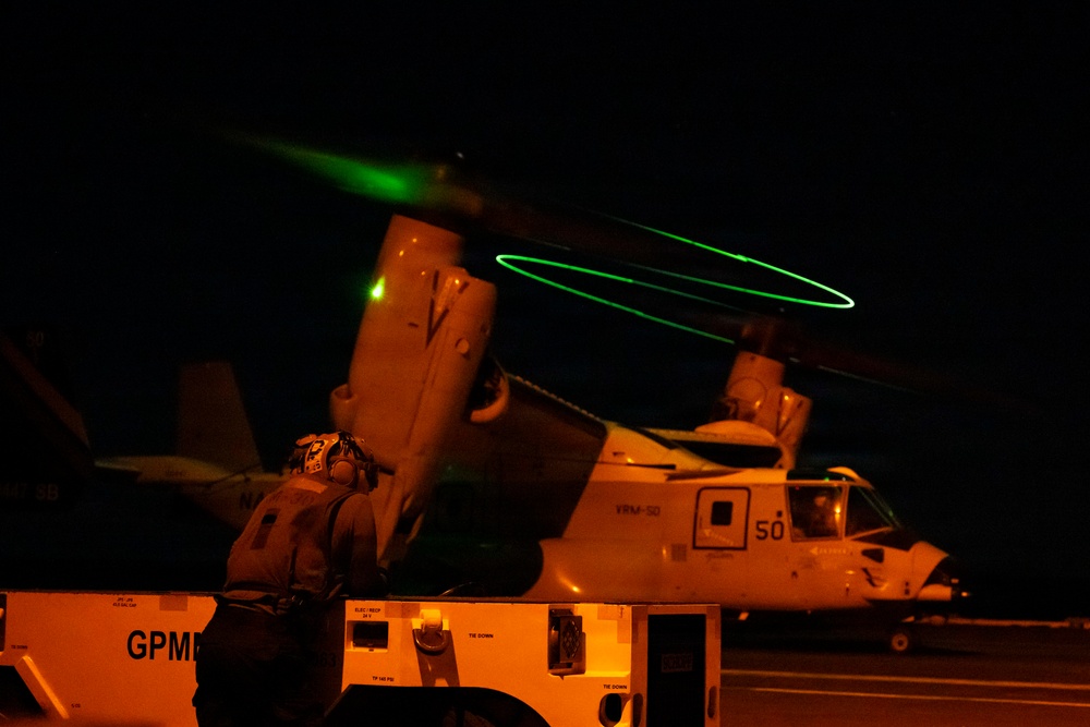 USS Theodore Roosevelt Supports Flight Operations