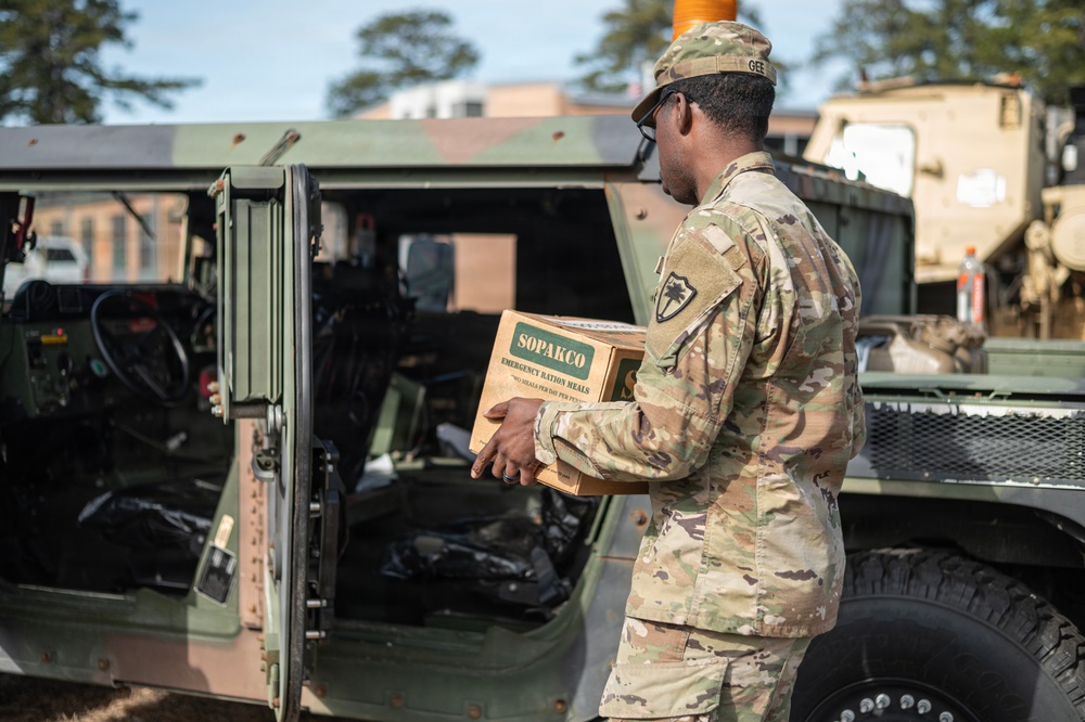 51st Military Police Battalion responds to Winter Storm Gianna