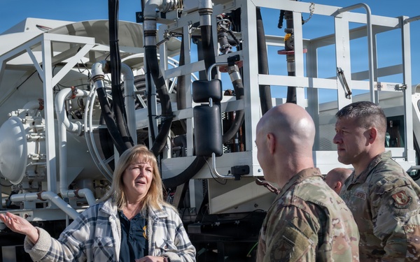 412th TW commander meets Edwards POL team