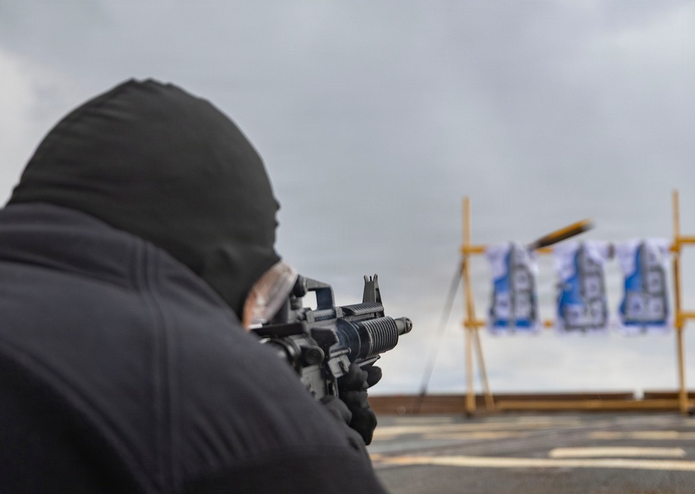 USS Dewey Qualifies Sailors During Gun Shoot at Sea