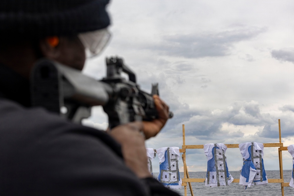 USS Dewey Qualifies Sailors During Gun Shoot at Sea