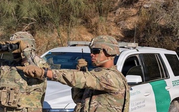 JTF-SB Soldiers Stand Watch Along Southern Border