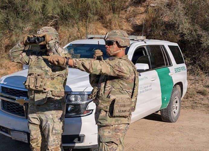 JTF-SB Soldiers Stand Watch Along Southern Border