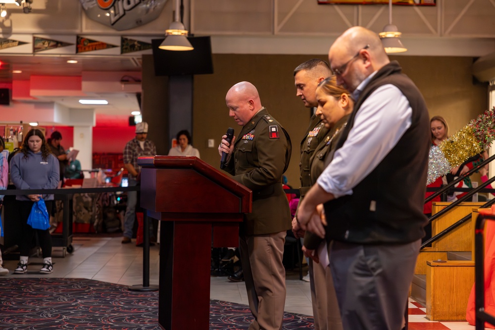 Chaplain Delivers Benediction