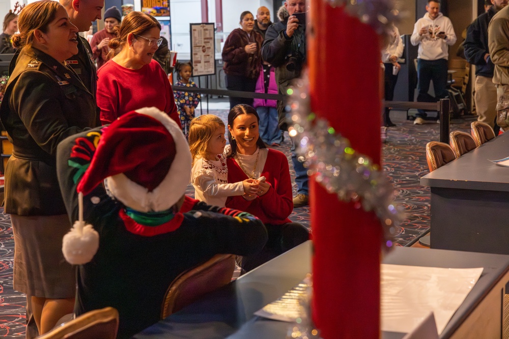 Military Child Lights Christmas Tree