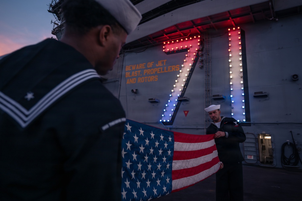 USS Theodore Roosevelt Colors