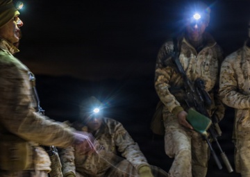 U.S. Marines with 3rd Bn., 7th Marines conduct rehearsal of concepts brief