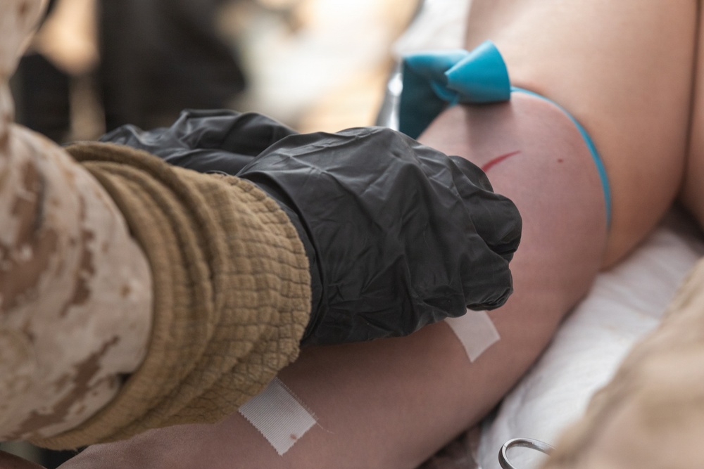 Sailors with 3rd Bn., 7th Marines take part in Valkyrie training during SLTE
