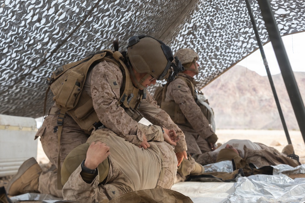 Sailors with 3rd Bn., 7th Marines take part in Valkyrie training during SLTE