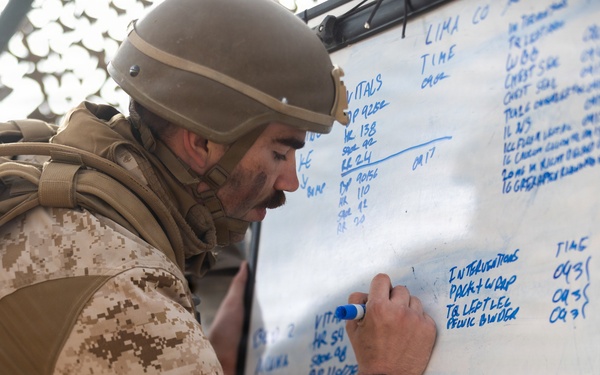 Sailors with 3rd Bn., 7th Marines take part in Valkyrie training during SLTE