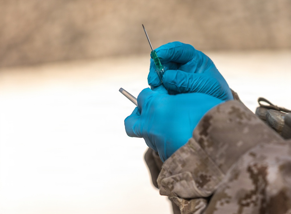 Sailors with 3rd Bn., 7th Marines take part in Valkyrie training during SLTE