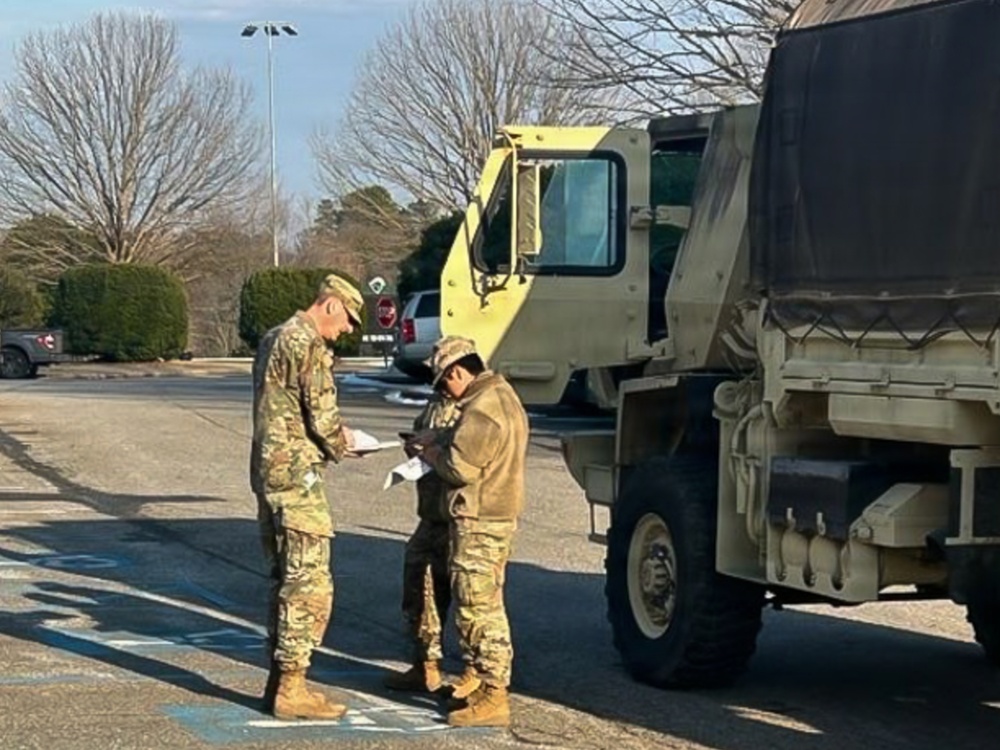 228th Signal Brigade stages vehicle-recovery teams for Winter Storm Gianna