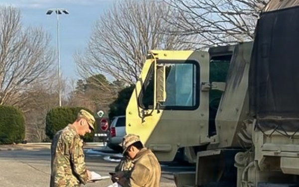 228th Signal Brigade stages vehicle-recovery teams for Winter Storm Gianna