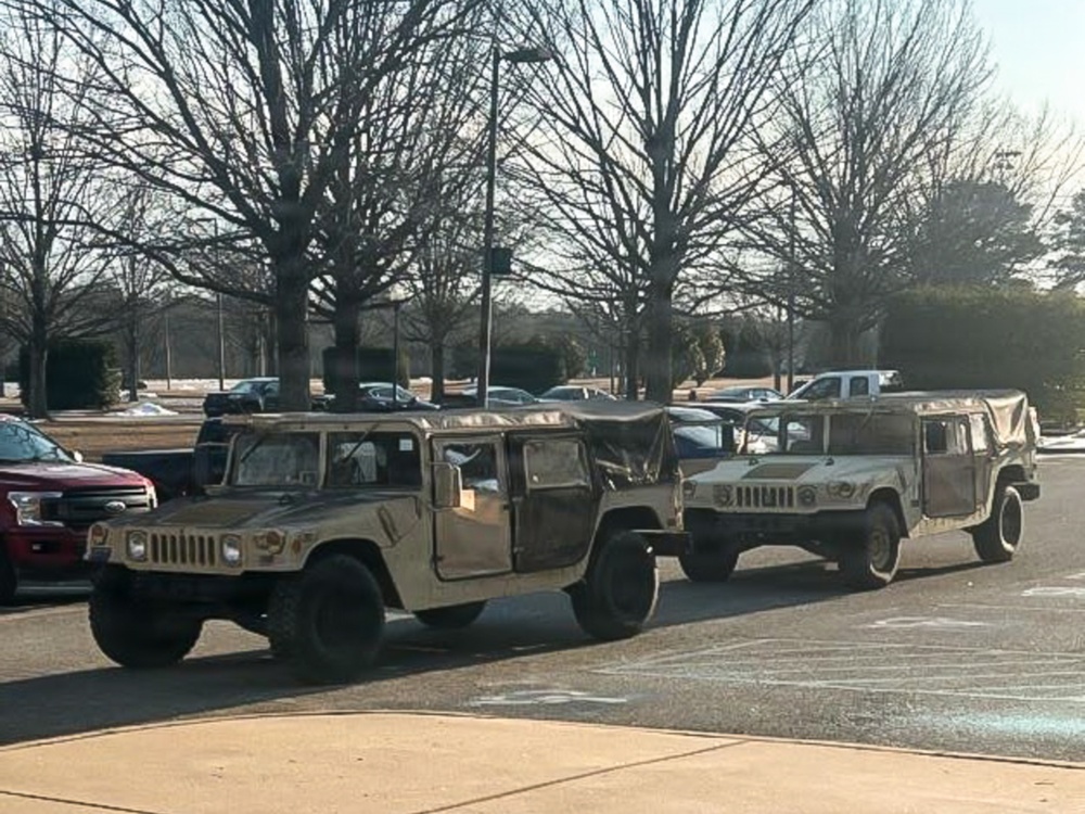 228th Signal Brigade stages vehicle-recovery teams for Winter Storm Gianna