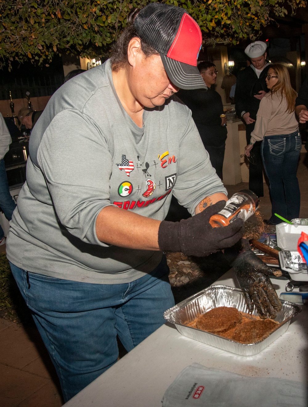 Chamber of Commerce Petty Officer Jose Saenz High "steaks" Cook off competition