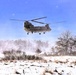 120th Field Artillery Soldiers conduct winter sling-load ops with Black Hawk, Chinook helicopters