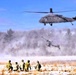 120th Field Artillery Soldiers conduct winter sling-load ops with Black Hawk, Chinook helicopters