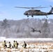 120th Field Artillery Soldiers conduct winter sling-load ops with Black Hawk, Chinook helicopters