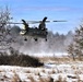 120th Field Artillery Soldiers conduct winter sling-load ops with Black Hawk, Chinook helicopters
