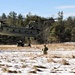 120th Field Artillery Soldiers conduct winter sling-load ops with Black Hawk, Chinook helicopters