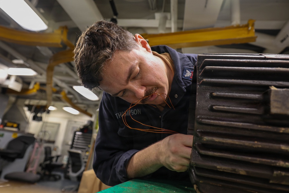 Abraham Lincoln conducts routine operations