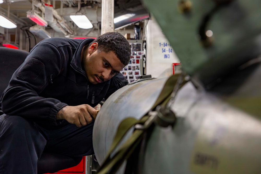 Abraham Lincoln conducts routine night operations