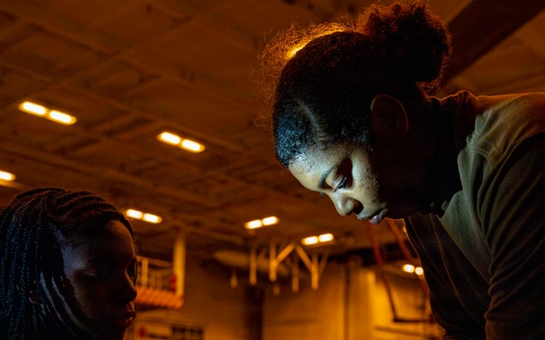 Abraham Lincoln conducts routine night operations