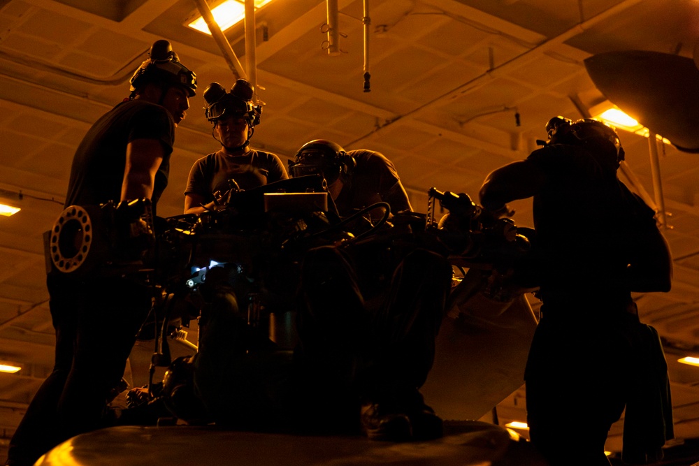 Abraham Lincoln conducts routine night operations