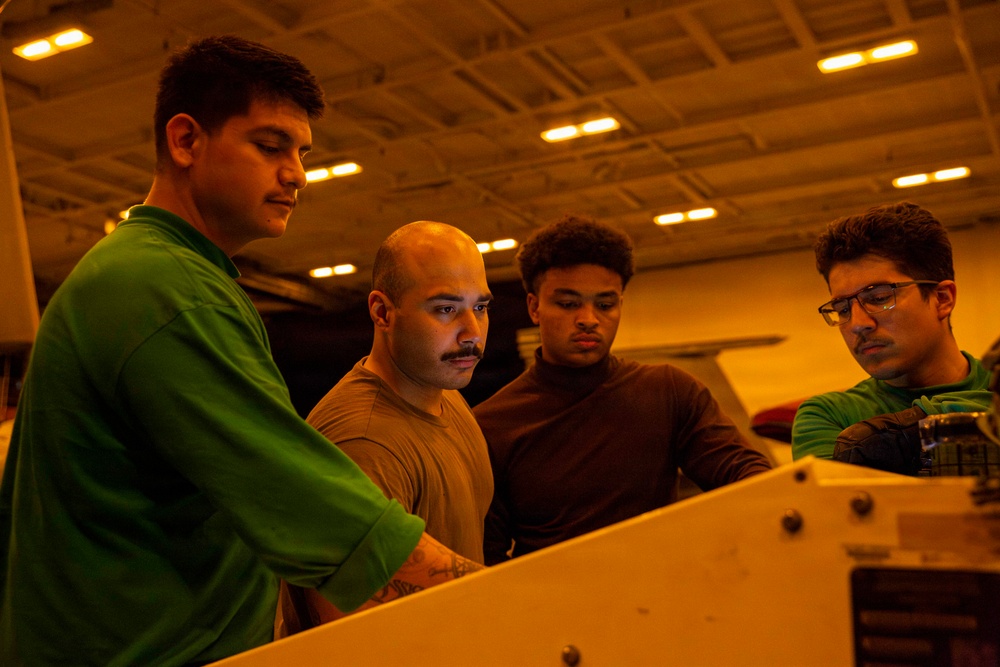 Abraham Lincoln conducts routine night operations