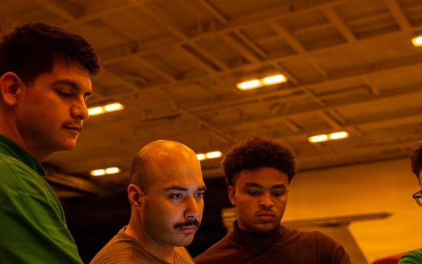 Abraham Lincoln conducts routine night operations