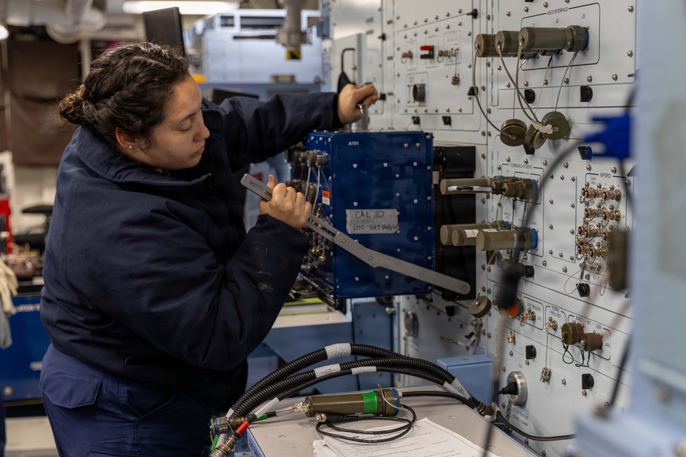 Abraham Lincoln conducts routine operations