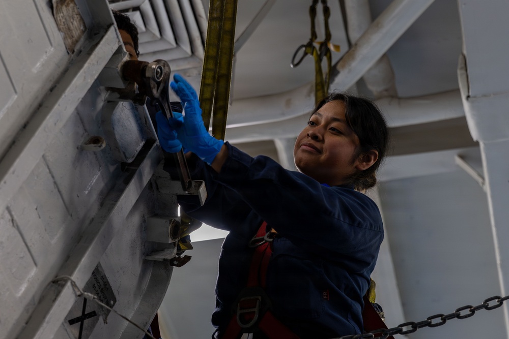 Abraham Lincoln conducts routine operations