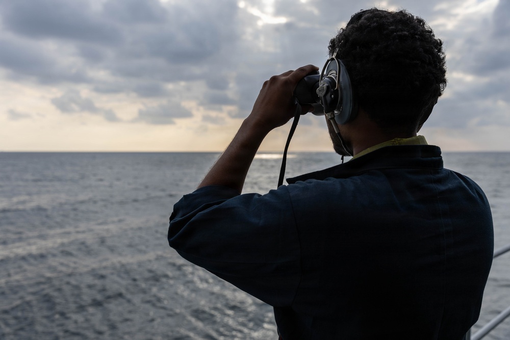 Abraham Lincoln conducts routine operations