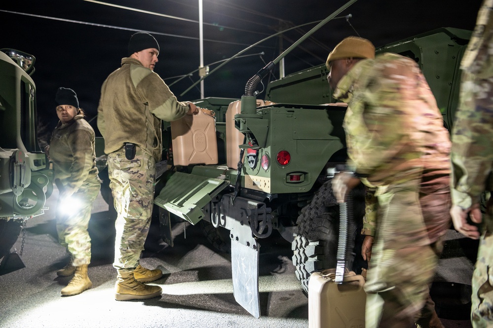 678th Air Defense Artillery Brigade responds to Winter Storm Gianna