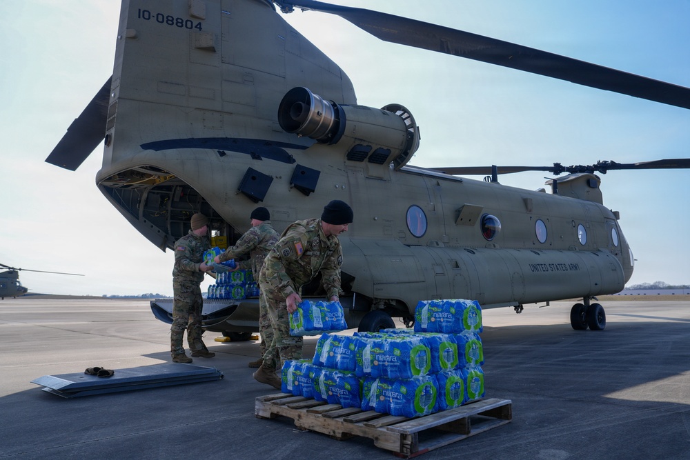 National Guard Airlifts Supplies to Affected Communities