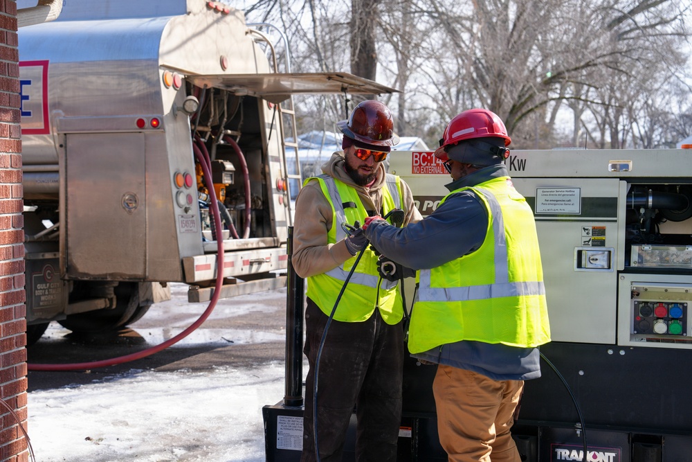 U.S. Army Corps of Engineers and FEMA Deliver Generator to Potts Camp City Hall